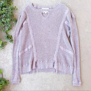 Knitz by For Love & Lemons Lilac Lafayette Sweater